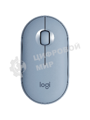 Мышь беспроводная Logitech Pebble M350 серый, 1000 dpi, радиоканал, Bluetooth, USB, кнопки - 3