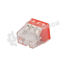 Экспресс-клемма Rexant СМК 2273-206, 6-проводная 0.5-2.5 мм², прозрачная (100 шт./уп.)