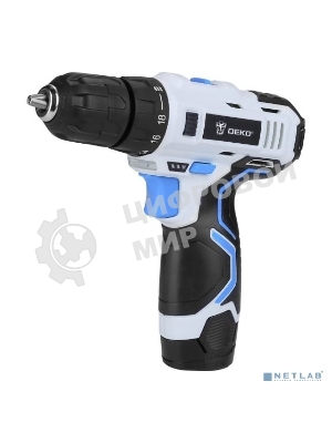 Дрель-шуруповерт Deko GCD12DU3, 12 В, 1.5 Ач, 32 Нм, щеточный