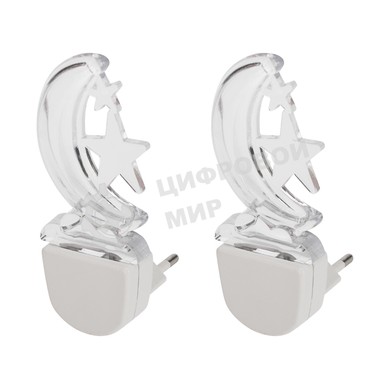 Комплект Rexant (2шт./уп.) Ночник светодиодный ЛУННАЯ НОЧЬ BLUE (питание от сети AC 230 В/50 Гц)