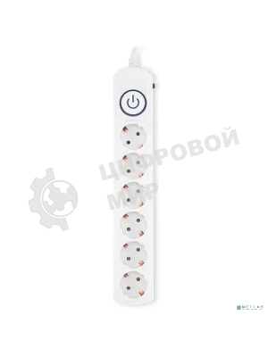 Сетевой фильтр Ippon BK-6-EU-3-16-W 3 м, 6 розеток, белый, коробка