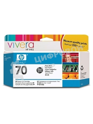 Картридж струйный HP №70 C9449A фото черный для HP DJ Z2100/Z3100 (130мл)