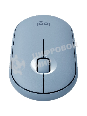 Мышь беспроводная Logitech Pebble M350 серый, 1000 dpi, радиоканал, Bluetooth, USB, кнопки - 3