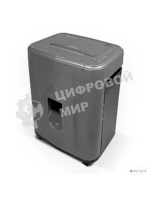 Шредер Heleos АП23-5 серый/серебристый с автоподачей (секр.P-5) фрагменты 145лист. 23лтр. скрепки скобы пл.карты