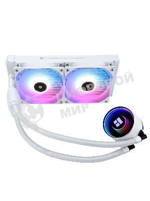 Водяное охлаждение для процессора Thermalright Frozen Notte 240 White ARGB V2 белый (240мм, ARGB/ Fans: 2x120мм, 72.37CFM, 27.7dBA, 2000RPM/ Pump height 54мм, 28dBA, 5300RPM, Rad thickness 27мм/ S: 1200, 1700, 1851, 2011, 2066, 115X, AM2, AM2+, AM3, AM3+, AM4, AM5, FM1, FM2, FM2+)