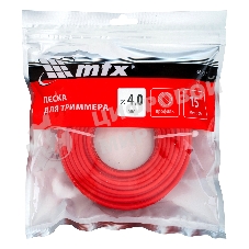 Леска для триммера MTX круглая 4,0 мм х 15 м