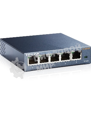Коммутатор TP-Link SOHO TL-SG105 5-port Desktop Gigabit Switch, 5 10/100/1000M RJ45 ports, metal case