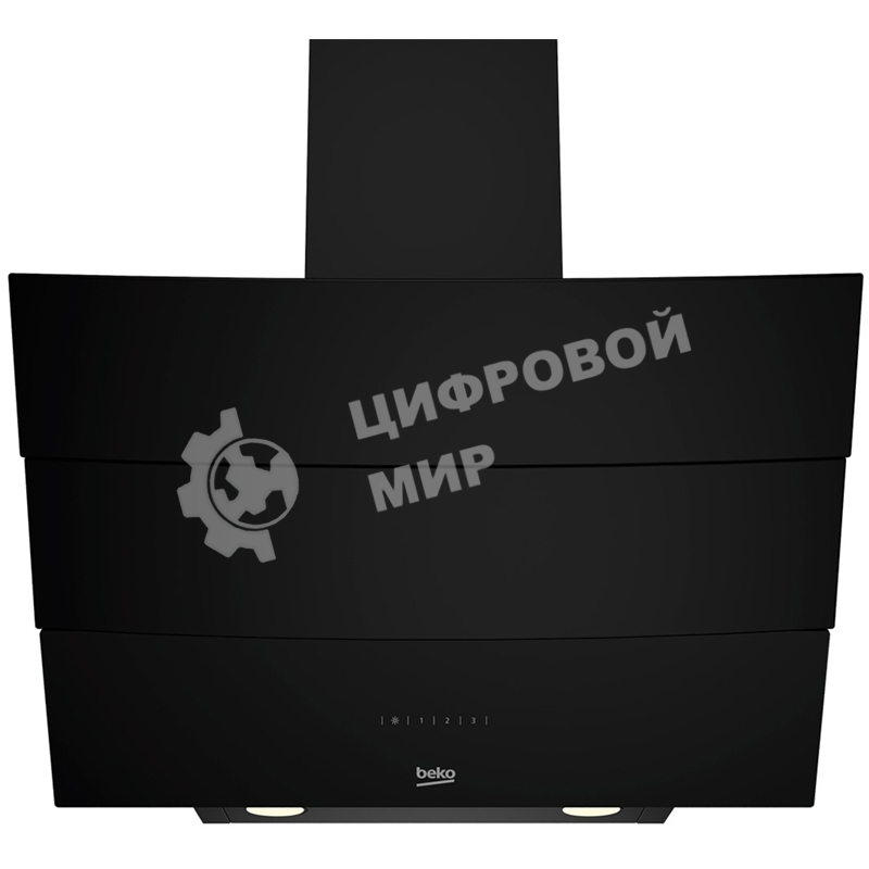 Вытяжка наклонная Beko HCA62640B черный, сенсорное управление
