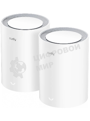 Бесшовный Mesh роутер Cudy M3000(2-PACK) AX3000 10/100/1000/2500BASE-T, белый (упак.:2шт)