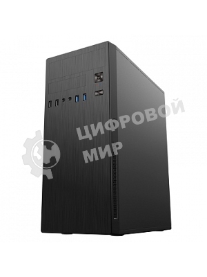 Компьютерный корпус MidiTower Powerman DA812BK черный PM-500ATX-F 2хUSB 2.0+2хUSB 3.0 Audio ATX