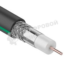 Кабель коаксиальный PROconnect SAT 703 B, Cu/Al/Al, 75%, 75 Ом, бухта 100 м, черный OUTDOOR