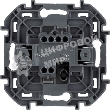 Переключатель 1-клавишный 10AX 250 В антрацит