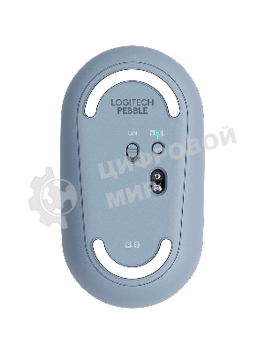 Мышь беспроводная Logitech Pebble M350 серый, 1000 dpi, радиоканал, Bluetooth, USB, кнопки - 3