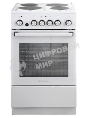 Плита электрическая De Luxe 5004.16э 012 серый, конфорок 4 шт, духовка 46 л, гриль, 50 см x 85 см x 50 см