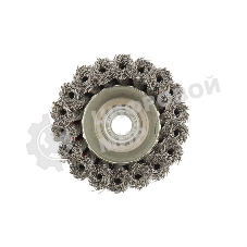 Щетка Matrix для УШМ, 75 мм, М14, Чашка, крученая проволока 0,35 мм