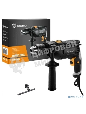 Дрель Deko DKID850W, 850 Вт, сетевая, ударная