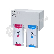 Комплект картриджей Sakura C9372A, C9371A (№72 Magenta/Cyan) для HP, пурпурный/голубой