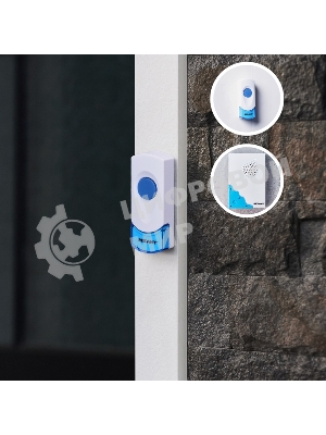 Звонок дверной беспроводной с двумя кнопками вызова IP 44 Rexant RX-4