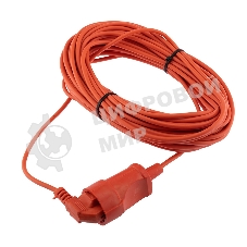 Удлинитель-шнур PROconnect ПВС 2х0.75, 20 м, б/з, 6 А, 1300 Вт, IP20, оранжевый