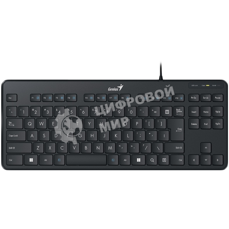Клавиатура проводная Genius LuxeMate 110, USB, черный