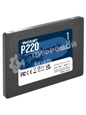 Накопитель SSD Patriot P220, 1Tb, SATA III, 2.5