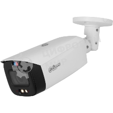 Уличная цилиндрическая IP-видеокамера TiOC DAHUA DH-IPC-HFW3849T1P-ZAS-PV-S5 с ИИ и активным сдерживанием 8Мп, 1/2.8” CMOS, моторизованный объектив 2.7~13,5мм (5x), видеоаналитика, ИК 50м, LED 40м