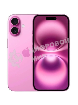 Смартфон Apple iPhone 16, 8/256Gb, розовый