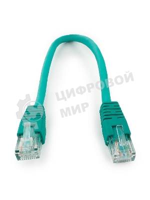 Патч-корд UTP Cablexpertcat.6, 0.25м, литой, многожильный, зеленый