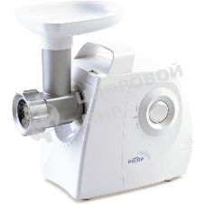 Мясорубка электрическая Ротор ЭМШ 35/300-1 белый, 1500 Вт, 0.6 кг/мин, защита от перегрузки, насадки - 2