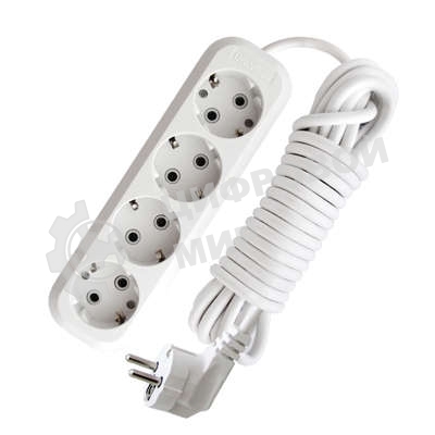 Удлинитель 4х3 м с заземл. 16А IP20 Е-304 АБС-пл. ПВС 3х1 UNIVersal 9631981