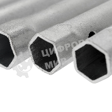 Набор ключей-трубок торцевых Rexant 6х22 мм, вороток, оцинкованные, 10 шт.