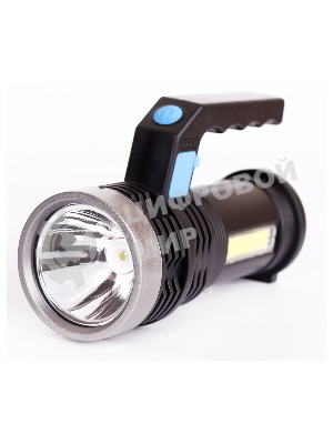 Фонарь аккум. Ultraflash LED53765 черный 3Вт лам.:светодиод. встроенный аккумулятор (14665)