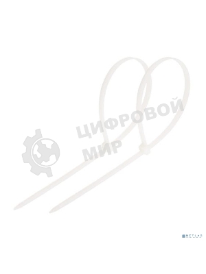 Хомут-стяжка кабельная нейлоновая Rexant 500 x 4,8 мм, белая, упаковка 100 шт.