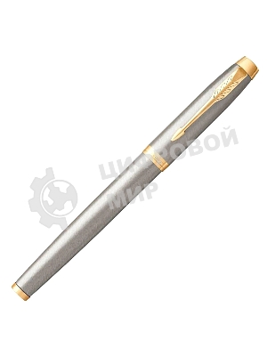 Ручка роллер Parker IM Core T321 (CW1931663) Brushed Metal GT, F, черные чернила, подарочная коробка