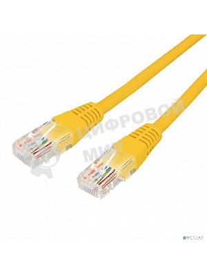 Патч-корд U/UTP Rexant cat.6, RJ45-RJ45, неэкранированный, 26AWG, LSZH, желтый, 0.3 м