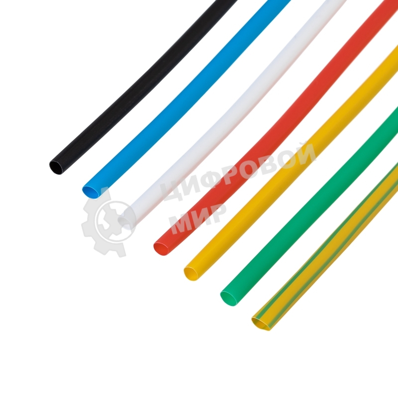 Набор термоусаживаемых трубок Rexant №11 ТУТ нг 2,0/1,0 мм, 7 цветов (упак. 21 шт. по 10 см)