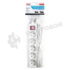 Сетевой удлинитель Buro BU-PS5.5/W 5 м (5 розеток) белый (пакет ПЭ)
