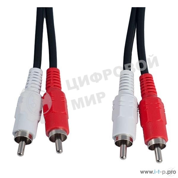 Кабель PERFEO 2xRCA вилка - 2xRCA вилка, длина 5 м