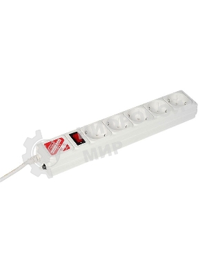 Сетевой фильтр Powercube SPG-B-10-WHITE 3 м, 5 розеток, белый, коробка