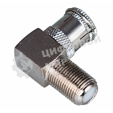 Переходник PROconnect гнездо F-гнездо TV угловой