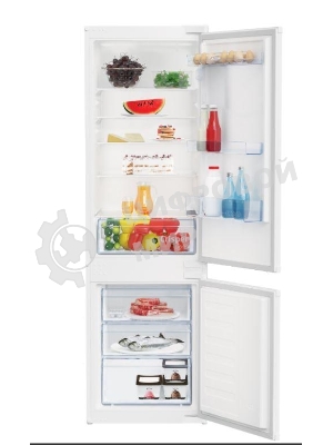 Встраиваемый холодильник Beko BCSA2750 двухкамерный белый