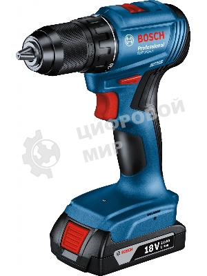 Дрель-шуруповерт Bosch GSR 185-LI, 18 В, 2 Ач, 50 Нм, бесщеточный