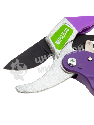 Секатор прямого реза Palisad 200 мм, храповой механизм, металлические обрезиненные рукоятки