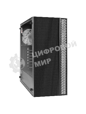 Компьютерный корпус Miditower ExeGate EVO-9211-450NPX (ATX, БП 450NPX с вент. 12см, с окном, 2хUSB+1хUSB3.0, HD аудио, черный, 1 вент. с RGb подсветкой)