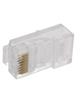 Разъем RJ-45 UTP для кабеля cat.5e, 8P8C Разъем RJ-45 UTP для кабеля cat.5e, 8P8C