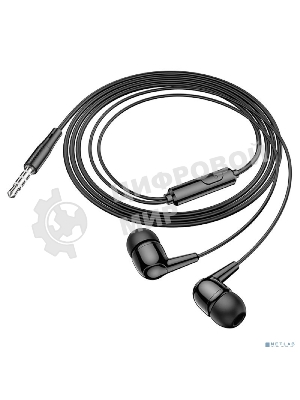 Проводные наушники Hoco M97 черный, внутриканальные, Jack 3.5 мм