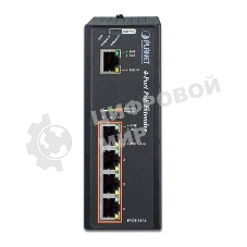 IPOE-E174 индустриальный PoE экстендер IP30 Industrial 1-Port 60W Ultra POE to 4-Port 802.3af/at Gigabit POE Extender (-40 to 75 C)