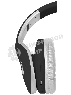 Беспроводные/проводные наушники Defender FreeMotion B525 черный/белый, накладные, Bluetooth + проводной, до 8 ч