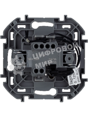 Переключатель 1-клавишный с подсветкой/индикацией 10AX 250 В белый