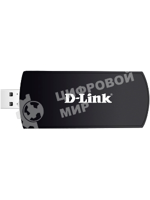 Адаптер D-Link DWA-192/RU/B1A Wireless AC1750 Dual-band USB Adapter, 802.11a/b/g/n/802.11ac, 2.4 GHz/5 GHz